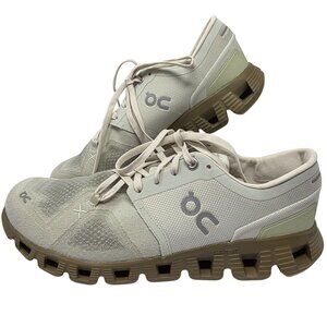On Cloud Womens CloudTec Running Shoes US 9 EU 40.5 Beige & Olive Mesh